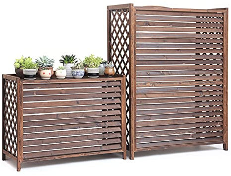 Outdoor-Klimaanlagenabdeckung, strapazierfähig, schützender Zaunschutz für Fenster, Wechselstrom, Massivholz, Mülleimer, Blumenständer, winddicht