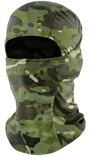 fuinloth Pasamontañas Moto Esquí Bici Verano Unisex Camuflaje Verde