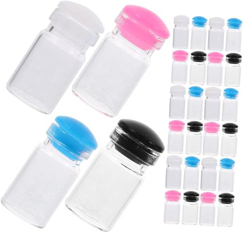 Ciieeo 50pcs Diy Wedding Decorations Mini Glass Wish Bottles for Message Bottle