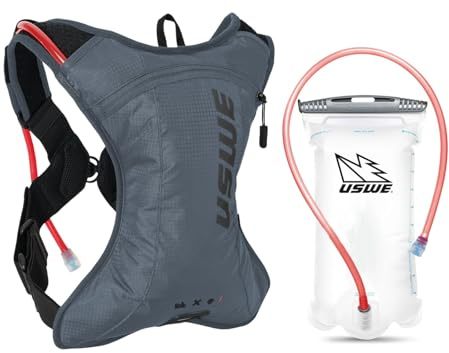 USWE Outlander XC Trinkrucksack, Laufen, Wandern, Trinkrucksack mit Wasserblase (1,5 l/1,417.5 g), Hydropack für Damen und Herren, Rucksackausrüstung & Ausrüstung für Radfahren, MTB