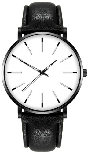 Rostfritt analog kvinnor mode sport armbandsur datum män kvarts herrklocka intervall timer klocka, Vitt, En storlek