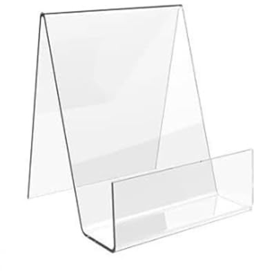 Buchständer Küchen Deko Acryl-Rezept-Bücherregal, Transparenter Ständer, Tablet-Telefon Mit Rand-Display-Ständer Kochbuchhalter