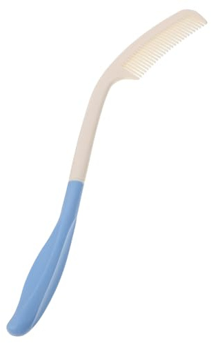 NOLITOY Peigne à Manche Long Incurvé pour Personnes Âgées et Handicapées Accessoire Coiffure et Ergonomique Coiffage Soin des Cheveux