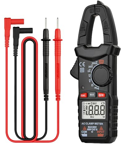 Lightweight Clamp Meter Digital Multimeter for Electrical Testing Applications Perfect for Home Professional Use Auto Ranging Clamp Multimeter
