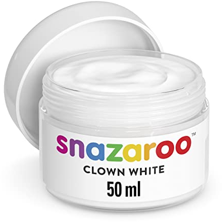 Snazaroo Maquillage Pot de 50 ml de Maquillage Blanc de Clown