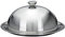 Koopmann International Speiseglocke mit Teller - 24 cm - Tellerglocke - Kseglocke - Servierglocke - Servierteller - Servierhaube, Silber