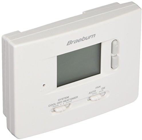 Braeburn 1220NC Non-Programmable Thermostat, White, AA