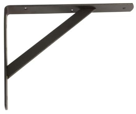 Amig – Wandregalträger – Stahlträger – 600 x 375 mm – Schwarz – Tragkraft bis 150 kg – Regalträger – Einfache Montage