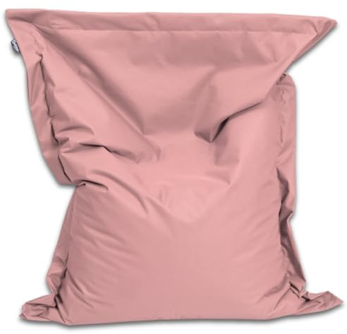 BuBiBag Sitzsack XXL 190x145 cm mit Füllung – Handgefertigt – Bean Bag Indoor & Outdoor – Riesensitzsack Lounge Gästebett Erwachsene – wasserabweisend – Puderflieder