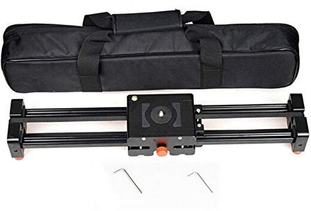 Titular de la lente de la cámara 50 cm retráctil de la cámara de vídeo deslizante pista del carro deslizante Estabilizador Distancia del carril de DSLR cámara de fotos Stutio Trípode para cámara