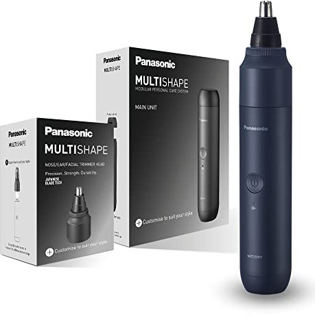 Panasonic MULTISHAPE modulares Körperpflege-System ER-CNT1, Nasen-/Ohren-/Augenbrauentrimmer für Männer mit wiederaufladbarem Ni-MH-Akku