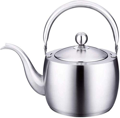 Hervidor Hervidor Hervidor de gas de acero inoxidable 304 Agua hirviendo Cocina de inducción de gas Silbato Hervidor pequeño Tetera de acero inoxidable pesa rusa DF