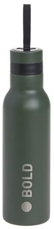 LÄSSIG Bold Kinder Trinkflasche 500 ml Edelstahl BPA-frei doppelwandig/Double Walled Bottle Stainless Steel Bold Olive