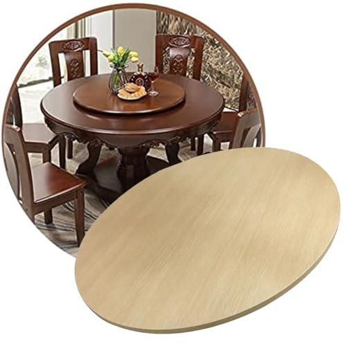 Grande table tournante en bois pour salle à manger, plateau de service de cuisine 101,6 cm, couleur bois original, 100 cm/40