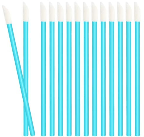 Bâtonnets Jetables pour Pinceaux à Lèvres, Lot de 50 (CSB-Blue)