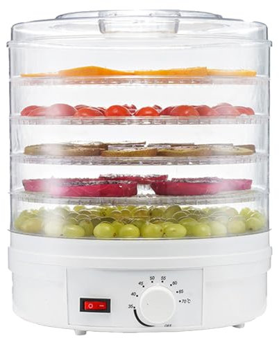 Deshidratador de alimentos para carne seca, pequeña deshidratadora de frutas y verduras, transparente