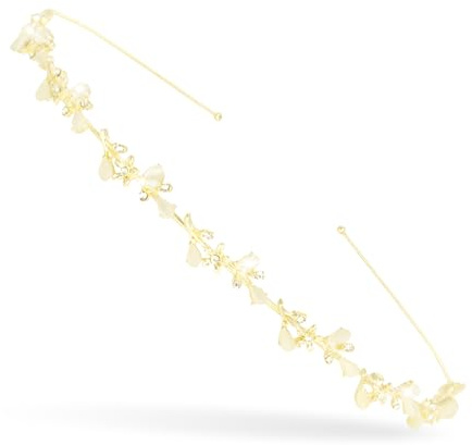 1 Stück Metall Haarband, Haarreifen Damen, Strasssteine Stirnbänder für Frauenf, Braut Stirnband mit Strass, Kristall Blume Tiaras, für Hochzeit Party Geburtstag Fest