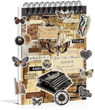 Junk Journal Supplies PreTut Washi Stickers Libro per Journaling D.