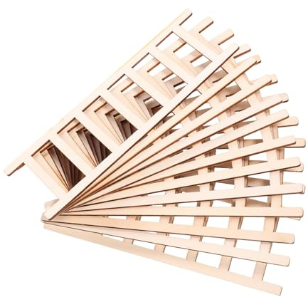 Kleiner Puppenhaustreppe 12 Stück für Selbstgemacht Deko und Modellbau | Beige, Handgefertigte Optik, Platzsparendes Design, für Kleine Objekte und Bücherregale
