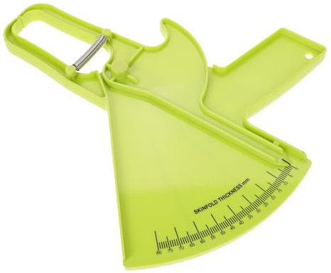 PENIKOKO Calibrador Precisa de de Plástico Grasa Multifuncional Corporal Verde Medición de Pliegues Cutáneos para en Seguimiento Fitness y Uso Doméstico