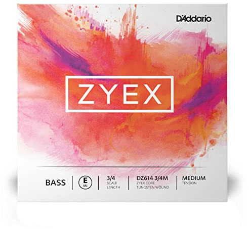 D'Addario Zyex 3/4 Scale Medium Tension Bass Single E String
