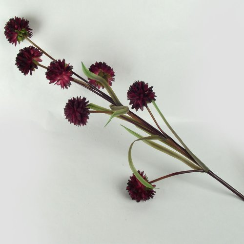 Meena Supplies 7 Head Chrysanthemum Allium Spray Dusky Pink - Artificial Flowers