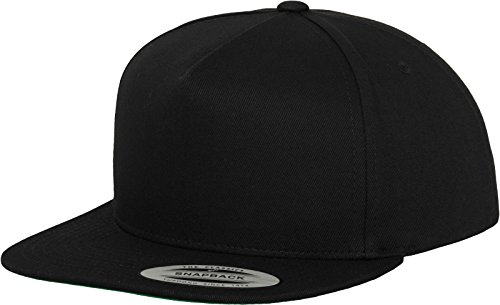Flexfit Mütze Classic 5 Panel Snapback, Black, one Size, 6007-00007-0050