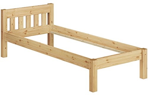 Erst-Holz®Bettgestell Kiefer Massiv Schmal und Stabil 80 x 200