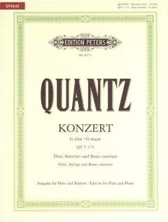 Musikverlag C.F. Peters Ltd. & Co. KG Konzert G-DUR - FL ORCH - arrangiert für Querflöte - Klavier [Noten/Sheetmusic] Komponist : QUANTZ Johann Joachim