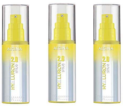 ALCINA Hyaluron 2.0 Spray, 3 x 100 ml - Verwöhnt trockenes Haar optimal mit Feuchtigkeit