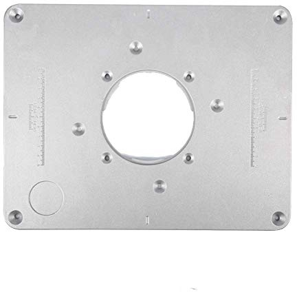 Fdit Piastra per Inserti e Inserti per tavola del Router Fai-da-Te Lavorazione del Legno per banchi di Lavorazione del Legno 300 mm x 235 mm x 9,5 mm