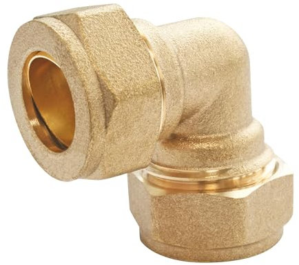 SOMATHERM FOR YOU - 90 ° Gomito pari a ottone di compressione, per Ø12 tubo di rame