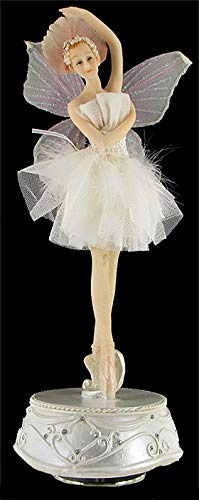 Lutèce Créations Animerad speldosa med ballerina automat i porslinskakor som snurrar på en musikalisk bas (Ref: 27011) - Blomvalsen (P. I. Tchaikovskij)