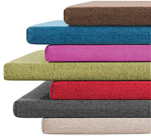 Gartenbank-Kissen für 1-, 2-, 3-Sitzer, für drinnen und draußen, 100/120/150 cm, für Terrasse, Esszimmer, Schaukel, lange Bankkissen, rutschfest, 120 x 30 x 3 cm, Blau