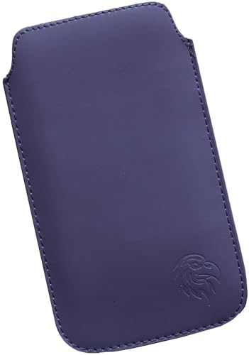 Davii Schutztasche für Huawei P30 Lite / P30 Pro / P20 Pro mit Hülle, Einsteck Etui Hülle Lasche ziehen, Einschub Etui, innen weich Adler Premium SXS Dunkel-Lila