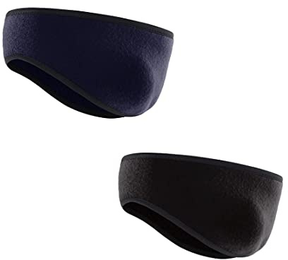 2 Stück Sport Stirnband Stirnbänder Winter Ohrenwärmer Dehnbar Stirnband Sport Ohrenschützer Thermal Headband beim Jogging Laufen Wandern Fahrrad - Stirnbänder für Damen und Herren