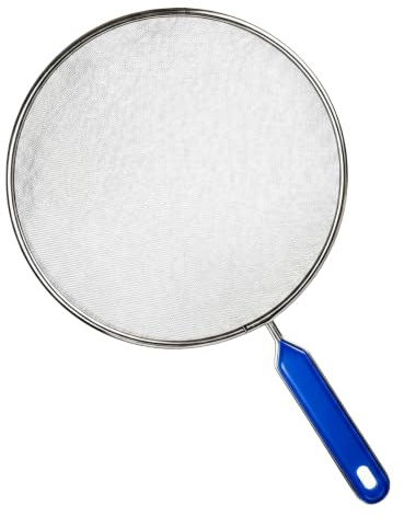 29cm/11.4inch Stainless Steel Splatter Guard Grease Oil Shield Mesh Screen for Frying Pan Cooking Anti-Splash Kitchen Accessory
