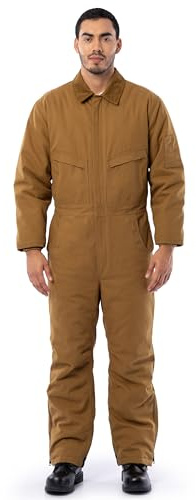 Wrangler Riggs Workwear Herren Isolierter Enten-Overall Arbeitsschutzanzug, Entenbraun, XXL