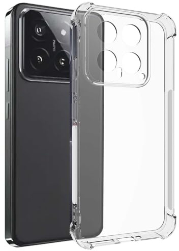 mtb more energy® Coque de Téléphone Souple Compatible avec Xiaomi 14 - Coins Renforcés - Protection de l'Appareil Photo - TPU de 1,5 mm