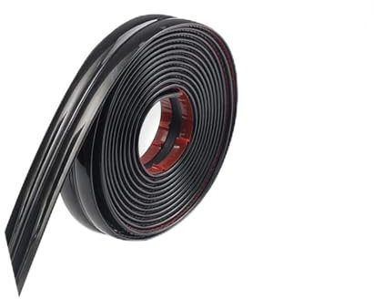 10 Fuß flexible Zierleiste, Deckenleiste zum Abziehen und Aufkleben, Eckenschutz, Wandleiste, selbstklebender Dichtungsstreifen für Wohnzimmer, Schlafzimmer, Küche, Badezimmer (schwarz)