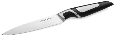 Florina Universalmesser 12,5 cm | Küchenmesser PROFESSIONAL | Messer mit Ergonomischen Griff & Antirutsch-Beschichtung | Messer aus Rostfreiem Stahl | Spülmaschinengeeignet