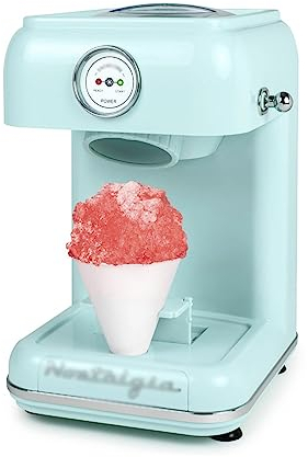 Maquina de Helado Ice Cream Machines Classic Retro Single Countertop Snow Cone Maker incluye 1 vaso de plástico reutilizable Maquina de Hacer Helados