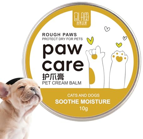 Quzente Pfotenrettungsbalsam, Sahnebutter für Katze, Licksafe Hundepfotenwachs für trockene Pfoten und Nase, Hundepfotenschutz, Cremebutter für Katzen, Pfotenpolsterlotion für Hundefüße und Fußballen