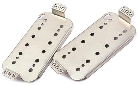 ibasenice 2stücke Humbucker-tonabnehmerbasis Für Gitarre Halsstege-set Polabstand Aus Kupfernickel Gitarren Mit Humbucker-pickups