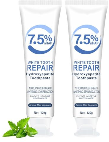 Wimony Nano-Hydroxyapatite Toothpaste 2PCS, Hydroxyapatite Paste for Enamel Repair & Sensitive Teeth, Fresh Breath