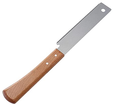 Pesfehhy de Mano PequeñA con Manejar de Madera de 12 Pulgadas de Corte de PrecisióN de Dientes Finos de Mano PequeñA con Manejar Recto