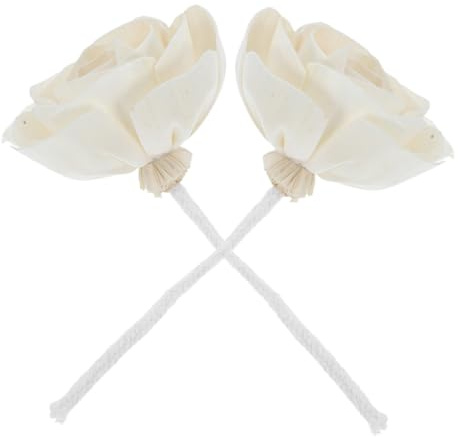 SAFIGLE 2 Bastoncini Diffusori Di Profumo: Fiori Artificiali Con in Corda Di Cotone Per Profumare Gli Ambienti, Per Soggiorno, Ufficio, Camera Da Letto, Decorazione Beige