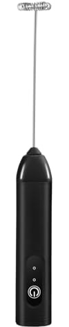 Ahuuen Milk Frother Handheld,Electric Rechargeable Foam Maker - Kitchen Hand Whisk | for Coffee Latte Matcha Hot Chocolate Shakes Milk Drinks Home Kitchen Travel Cafe