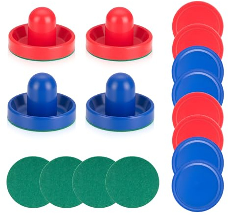 4Pcs 95mm Air Hockey Pushers and Pucks Set Replacement for Game Tables