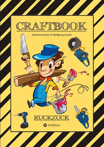 CRAFTBOOK - BAUMASCHINEN MOTIVE - GÄRTNER - HÄUSER - WERKZEUG - HANDWERKER - TOLLE RÄTSEL - LUSTIGE AUFGABEN: RUCKZUCK (Das kann ich!: SCHLAUHASE)